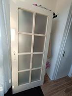 Glazen binnendeur - opdek, Doe-het-zelf en Verbouw, Deuren en Horren, Ophalen, Gebruikt, Binnendeur, 200 tot 215 cm