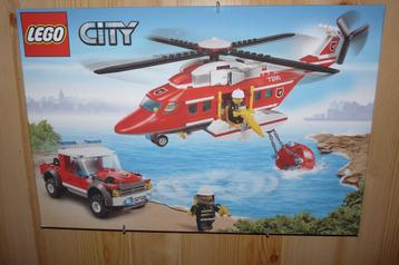 z.g.a.n Lego City brandweer canvasdoek 60x40 cm beschikbaar voor biedingen