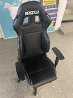 Bureaustoel Sparco, Huis en Inrichting, Ophalen, Gebruikt, Zwart, Gaming bureaustoel