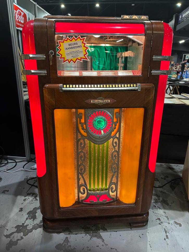 Oude restauratie Wurlitzer model 600 jukebox tech.nagekeken, Verzamelen, Automaten | Jukeboxen, Zo goed als nieuw, Wurlitzer, Voor 1950