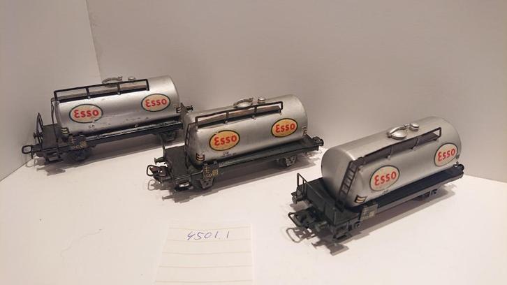 Märklin 4501.1 ketelwagen Esso versie 1, 1952-1954, Hobby en Vrije tijd, Modeltreinen | H0, Wagon, Wisselstroom, Märklin, Ophalen of Verzenden