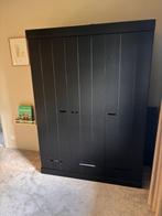 WOOOD kledingkast Connect zwart 3 deurs, Huis en Inrichting, Ophalen, 100 tot 150 cm, Zo goed als nieuw, 150 tot 200 cm