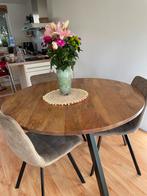 Eetkamertafel mangohout 120cms, Huis en Inrichting, Tafels | Eettafels, 100 tot 150 cm, 150 tot 200 cm, Rond, Ophalen of Verzenden