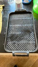 Gietijzere grill, Huis en Inrichting, Ophalen of Verzenden, Zo goed als nieuw, Gietijzer, Koekenpan of Braadpan