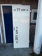 Houten kastdeuren met slot+sleutel / 201x77 & 199x77,5, Ophalen, Minder dan 80 cm, Binnendeur, Zo goed als nieuw