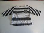 Mooie longsleeve / t shirt met lange mouwen zwart wit, Kinderen en Baby's, Babykleding | Maat 62, Ophalen of Verzenden, Zo goed als nieuw