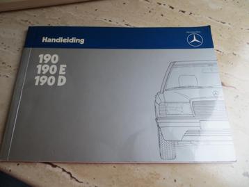 Instructieboek Mercedes-Benz 190, 190 E, 190 D W201 1983 beschikbaar voor biedingen