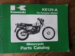 Kawasaki KE 125 cc .Parts catalog.1980., Motoren, Handleidingen en Instructieboekjes