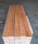 Massief grenen vloer 31m2 vloerdelen 2cm dik, 13,8 cm breed, Ophalen, Gebruikt, Vloerdelen of -planken, 10 m² of meer