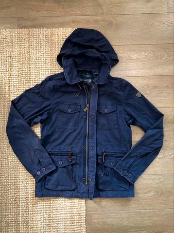 Scotch & Soda Korte Parka Jacket Katoen in Navy Blauw Maat M beschikbaar voor biedingen
