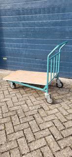 Plateauwagen, magazijnkar, plattekar, transportkar, 100 liter of meer, Ophalen, Gebruikt, Transportkar
