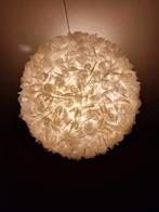 Grote ronde hang LAMP 45 cm doorsnee, Huis en Inrichting, Moderne witte ronde hanglamp, Gebruikt, Stof, Ophalen