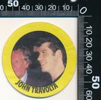 Sticker: Grease - John Travolta (4), Verzamelen, Verzenden, Zo goed als nieuw, Film, Tv of Omroep