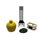 Lot divers (4x), o.a. miniatuur designstoel, Mackintosh, Antiek en Kunst, Curiosa en Brocante, Ophalen of Verzenden