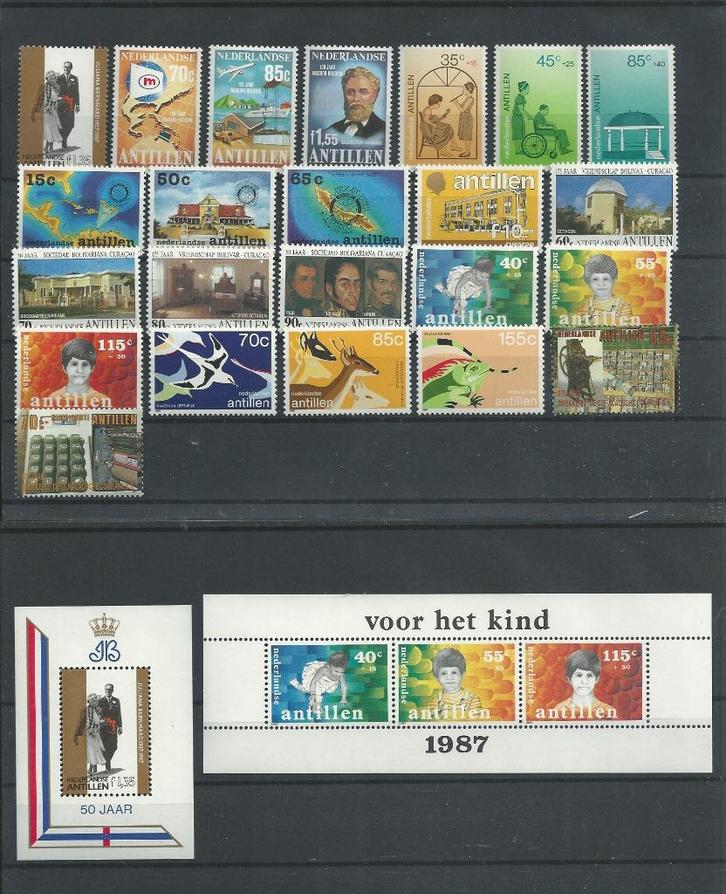Nederlandse Antillen 1987, Complete jaargang, Postfris., Postzegels en Munten, Postzegels | Nederlandse Antillen en Aruba, Postfris