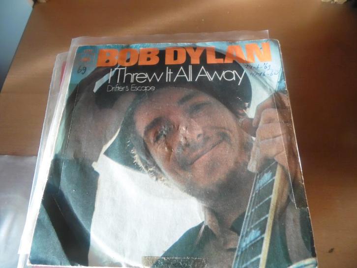 bob dylan. i threw it all away., Cd's en Dvd's, Vinyl Singles, Gebruikt, Single, Overige genres, 7 inch, Ophalen