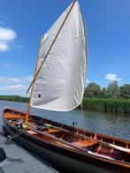 Klassiek vormgegeven zeil- roeibootje Whitehall 17, Ophalen, Gebruikt, Hout, Met aanhanger of trailer