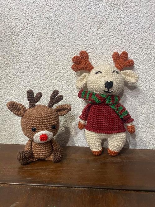 Gehaakte rendier, amigurumi, winter, kerstdecoratie, Hobby en Vrije tijd, Breien en Haken, Nieuw, Haken, Ophalen of Verzenden