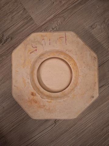 Gipsen Mal Keramiek Bord/Asbak - 26cm beschikbaar voor biedingen
