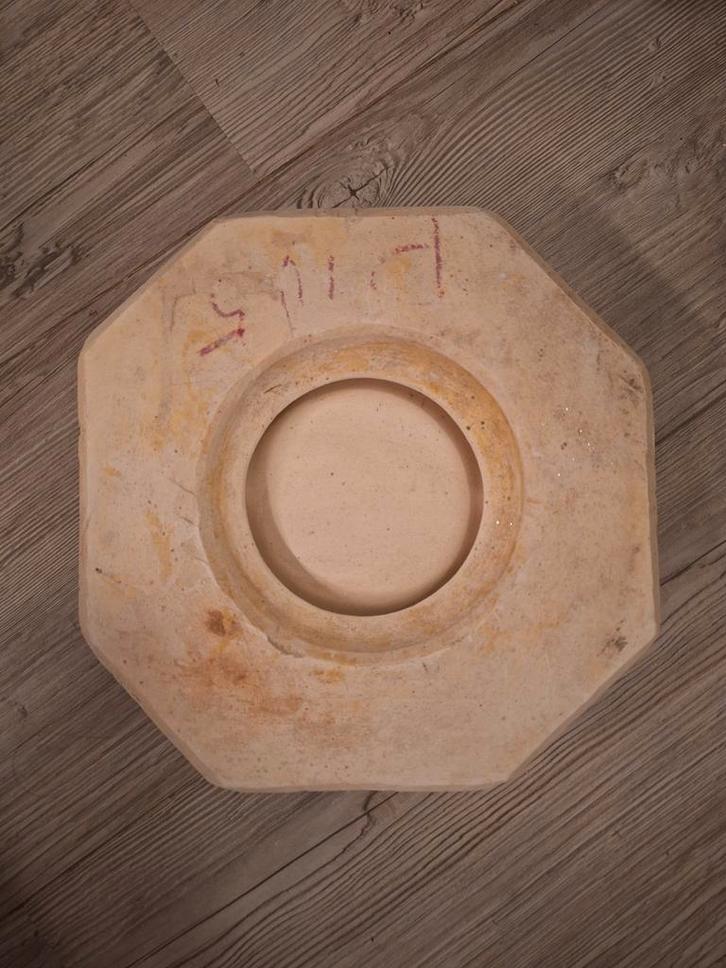 Gipsen Mal Keramiek Bord/Asbak - 26cm, Hobby en Vrije tijd, Pottenbakken, Gebruikt, Ophalen