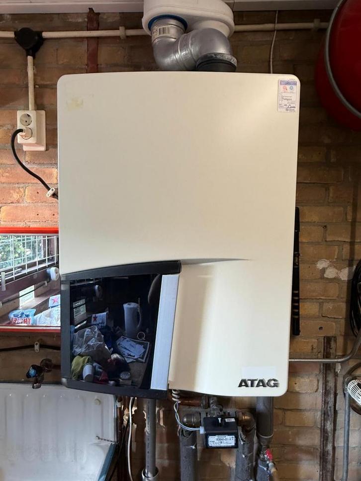 ATAG Q38S CV-ketel + Boiler (2011) - Onderhouden, Doe-het-zelf en Verbouw, Geisers en Boilers, Gebruikt, Boiler, Aardgas, 20 tot 100 liter