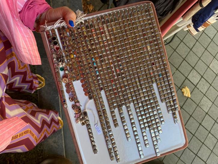 Orginele tweedehands Nomination bedels met 18k goud, Sieraden, Tassen en Uiterlijk, Bedels, Zo goed als nieuw, Overige merken