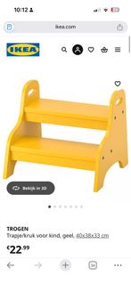 IKEA Trogen trapje/krukje - geel, Ophalen, Zo goed als nieuw, Overige typen