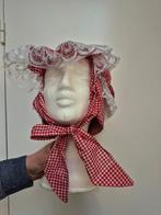 Carnavalsschort - rood / wit geruite schort carnaval + muts, Maat 52/54 (L), Carnaval, Ophalen of Verzenden, Kleding