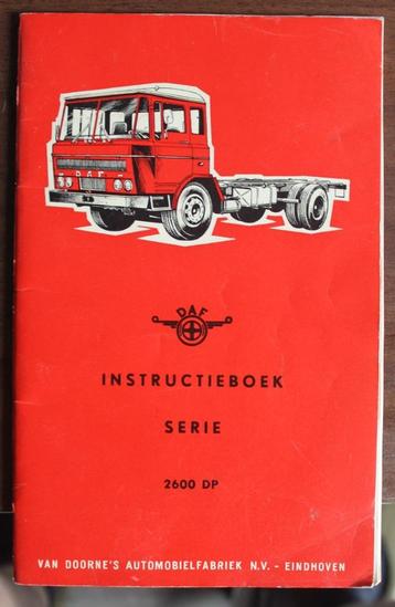 Daf 2600 DP instructieboekje mei 1965 beschikbaar voor biedingen