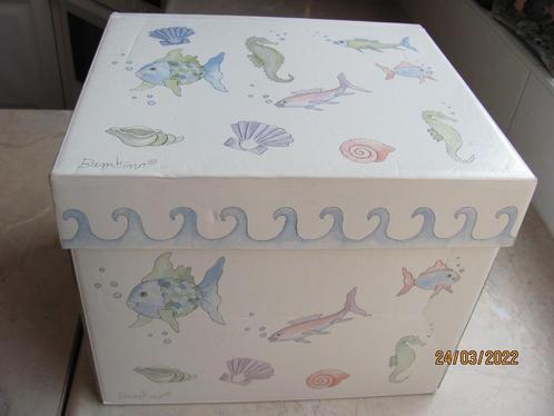 BAMBINO aquarium visje karton DOOS opbergdoos speelgoed IZGS, Kinderen en Baby's, Kinderkamer | Inrichting en Decoratie, Zo goed als nieuw