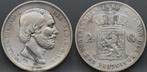 Zilveren rijksdaalder 1865 - 2 1/2 gulden 1865 Willem 3, Koning Willem III, Verzenden, Zilver, Losse munt