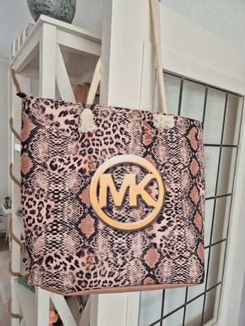Nieuwe Shopper Tas Slangenprint MK Logo beschikbaar voor biedingen