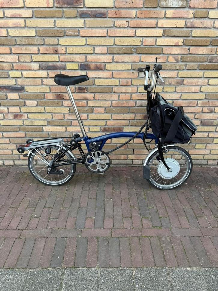 Electrische brompton, Fietsen en Brommers, Fietsen | Vouwfietsen, Gebruikt, Brompton, 16 tot 18 inch, Ophalen of Verzenden