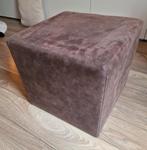 Mooie bruine hocker/poef of bijzettafeltje, Ophalen, Minder dan 50 cm, Vierkant, Minder dan 50 cm