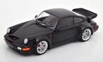 Porsche 911 (964) Turbo 1990 Zwart 1-18 Solido, Hobby en Vrije tijd, Modelauto's | 1:18, Solido, Tschuiten@hotmail.com, Auto, Solido