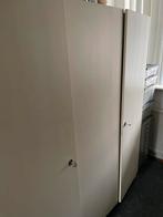 Witte kledingkast met deuren, Huis en Inrichting, Kasten | Kledingkasten, Overige materialen, Gebruikt, 100 tot 150 cm, Ophalen of Verzenden
