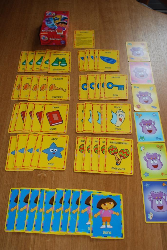 Dora spel - vanaf 4 jaar - 2-6 spelers, Hobby en Vrije tijd, Gezelschapsspellen | Kaartspellen, Zo goed als nieuw, Een of twee spelers