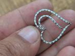 18 karaat wit goud hanger met 0.21 ct diamanten, Verzenden, Goud