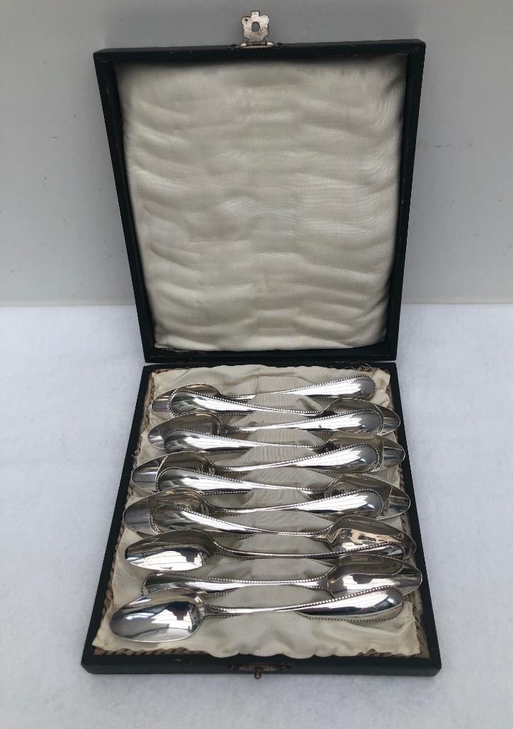 11 antieke zilveren lepeltjes - Hollands zilver 1902, Antiek en Kunst, Antiek | Goud en Zilver, Zilver, Ophalen of Verzenden