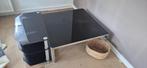Salontafel en tv meubel modern, Ophalen, Gebruikt, Vierkant, Glas