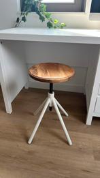 Woood Lily kruk – wit/metaal – hoogte verstelbaar 48–60 cm, Huis en Inrichting, Ophalen of Verzenden, In hoogte verstelbaar, Zo goed als nieuw