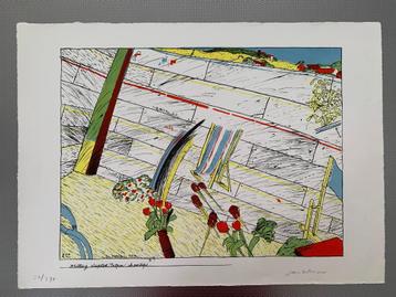 Lot van 4 zeefdrukken en litho's uitgegeven door Prent 190 beschikbaar voor biedingen