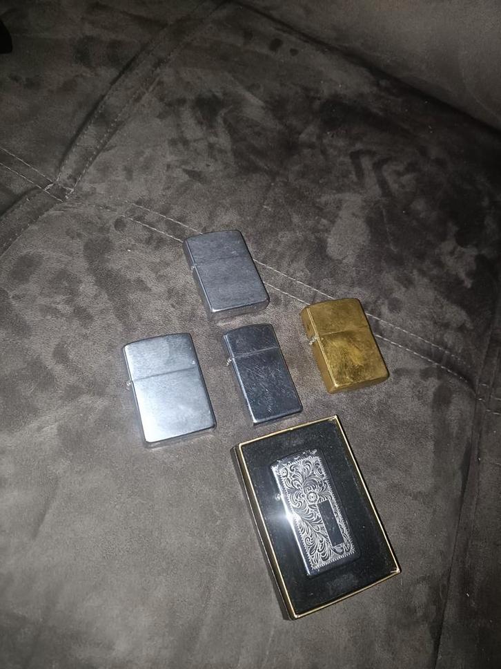 5x zippo, Verzamelen, Rookartikelen, Aanstekers en Luciferdoosjes, Gebruikt, Aansteker, Ophalen of Verzenden