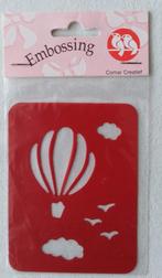 Embossing mal - luchtballon, Hobby en Vrije tijd, Kaarten | Zelf maken, Ophalen, Gebruikt, Overige thema's, Pons of Mal