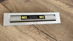 Brievenbus met NEE-NEE Sticker op, Tuin en Terras, Ophalen of Verzenden, Zo goed als nieuw, Aluminium