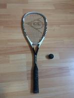 Dunlop Zwart squash Impact Max Graphite Racket met bal, Sport en Fitness, Squash, Racket, Gebruikt, Verzenden