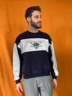 Vintage pullover - trui - sweater - blauw / grijs - M/medium, Kleding | Heren, Gedragen, Blauw, Maat 48/50 (M), Ophalen of Verzenden