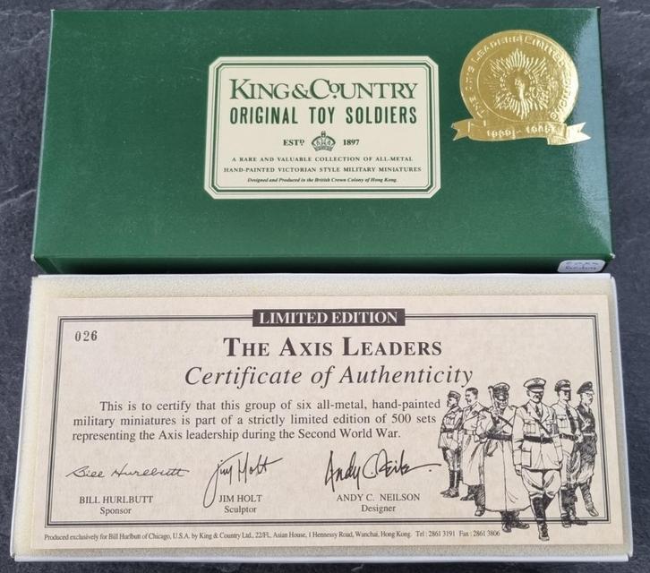 King & Country WWII The Axis Leaders Limited Edition, Hobby en Vrije tijd, Modelbouw | Figuren en Diorama's, Zo goed als nieuw