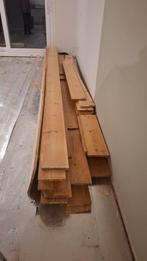 Massief Grenen houten vloerplanken lange plank - opknapper, Doe-het-zelf en Verbouw, Hout en Planken, Gebruikt, Minder dan 25 mm