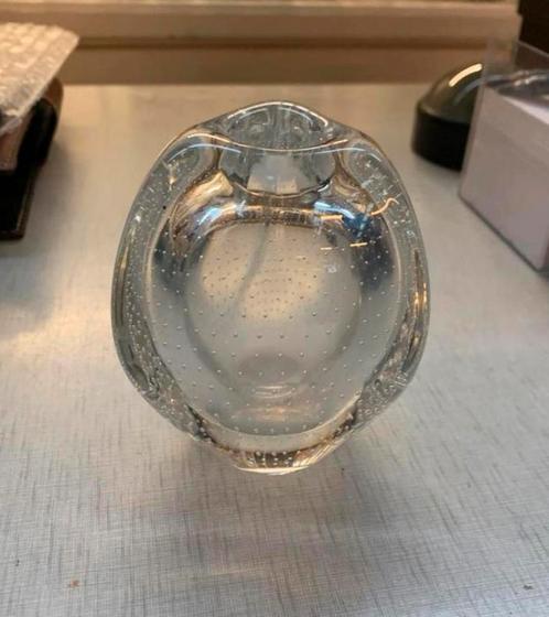 Spijkervaas beukenoot Floris Meydam Glasfabriek Leerdam, Antiek en Kunst, Antiek | Glas en Kristal, Ophalen of Verzenden
